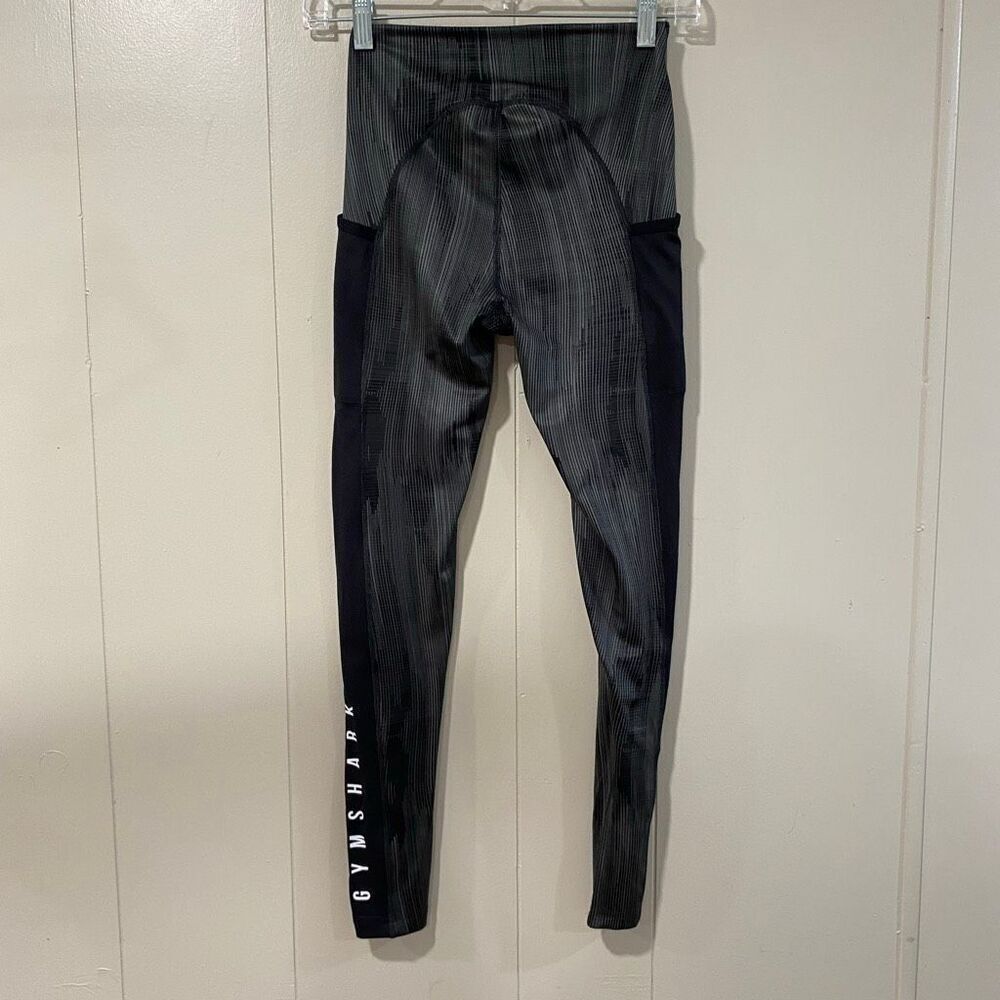 Gymshark Gray Black Patterned High Rise Leggings Size XS - Picture 2 of 7